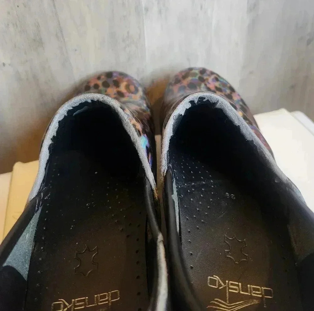 DANSKO Professional Leopard multi-Color Patent Wo… - image 5